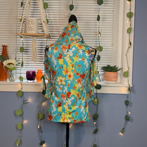 Studio Works Floral Print Top. Small Petite. NWT - Picture 6 of 7